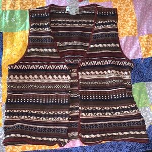 Button up sweater vest